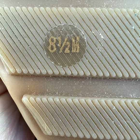 EASY‎ SPIRIT COLEEN PEEP TOE FAUX LEATHER WEDGES IN NATURAL NWOB WOMEN'S 8.5M - Picture 11 of 12